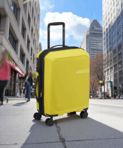 Delsey Anvers Βαλίτσα Καμπίνας Slim 55cm Expandable Κίτρινη