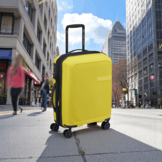 Delsey Anvers Βαλίτσα Καμπίνας Slim 55cm Expandable Κίτρινη