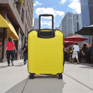 Delsey Anvers Βαλίτσα Καμπίνας Slim 55cm Expandable Κίτρινη