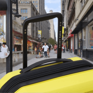 Delsey Anvers Βαλίτσα Καμπίνας Slim 55cm Expandable Κίτρινη