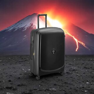 Delsey Belmont Plus Βαλίτσα Μεγάλη Expandable 76cm Μαύρη