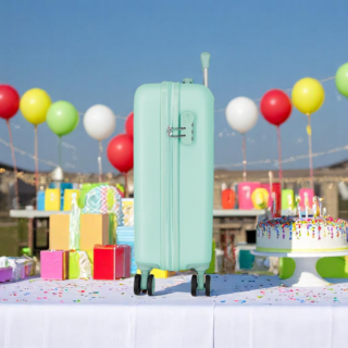 Disney Aloha Stich Παιδική Βαλίτσα Καμπίνας Slim 55cm