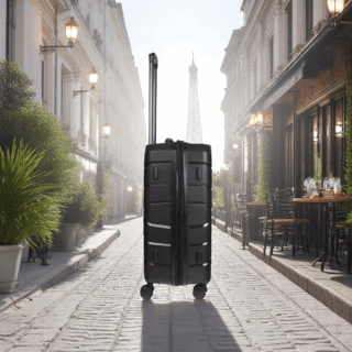 Βαλίτσα Καμπίνας Cardinal 2016Plus Μαύρη με Αποσπόμενα Ροδάκια