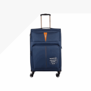 Diplomat Venice Βαλίτσα Υφασμάτινη Μπλε 68εκ. 4 Ρόδες