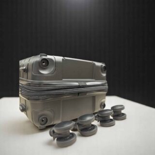 Βαλίτσα Καμπίνας Cardinal 2016Plus Μαύρη με Αποσπόμενα Ροδάκια