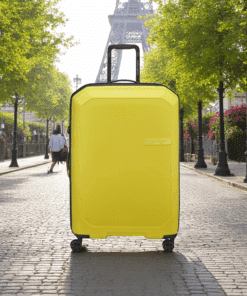 Delsey Anvers Βαλίτσα Μεγάλη 75.5cm Expandable Κίτρινη