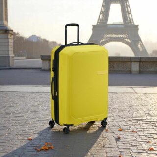 Delsey Anvers Βαλίτσα Μεγάλη 75.5cm Expandable Κίτρινη