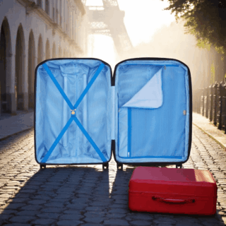 Delsey Anvers Βαλίτσα Μεγάλη 75.5cm Expandable Μαύρη