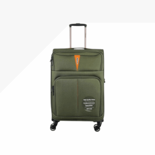 Diplomat Venice Βαλίτσα Υφασμάτινη Πράσινη 68εκ. 4 Ρόδες