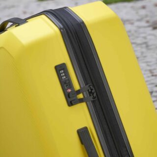 Delsey Anvers Βαλίτσα Μεγάλη 75.5cm Expandable Κίτρινη