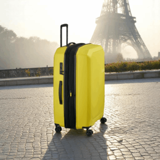 Delsey Anvers Βαλίτσα Μεγάλη 75.5cm Expandable Κίτρινη