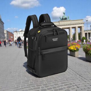 Delsey Σακίδιο Πλάτης Ταξιδίου Maubert 24lt Μαύρο