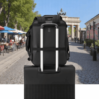 Delsey Σακίδιο Πλάτης Ταξιδίου Maubert 24lt Μαύρο