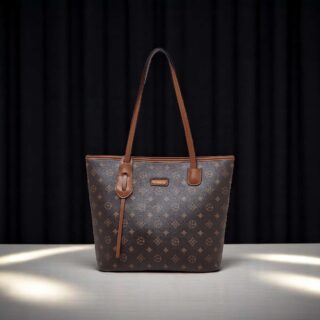 Foxer 9158135F Τσάντα Γυναικεία Καφέ Χιαστί Χειρός PVC