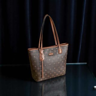 Foxer 9158135F Τσάντα Γυναικεία Καφέ Χιαστί Χειρός PVC