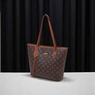 Foxer 9158135F Τσάντα Γυναικεία Καφέ Χιαστί Χειρός PVC