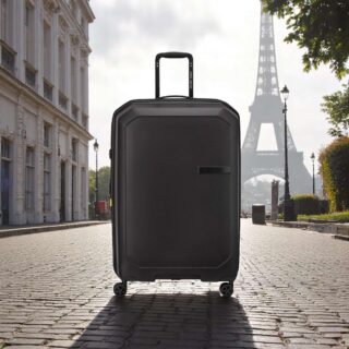 Delsey Anvers Βαλίτσα Μεγάλη 75.5cm Expandable Μαύρη