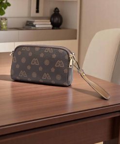 Foxer 9158064F Τσάντα Γυναικεία Καφέ Χιαστί PVC