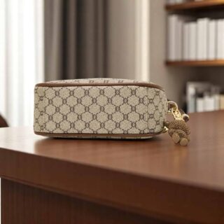 Foxer 900551F Τσάντα Γυναικεία Καφέ Υφασμάτινη Χιαστί