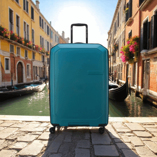 Delsey Anvers Βαλίτσα Μεγάλη 75.5cm Expandable Teal Blue
