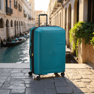 Delsey Anvers Βαλίτσα Μεγάλη 75.5cm Expandable Μπλε Teal