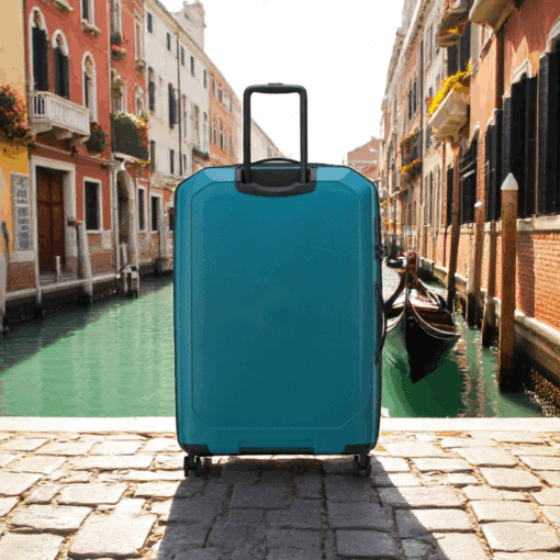 Delsey Anvers Βαλίτσα Μεγάλη 75.5cm Expandable Teal Blue