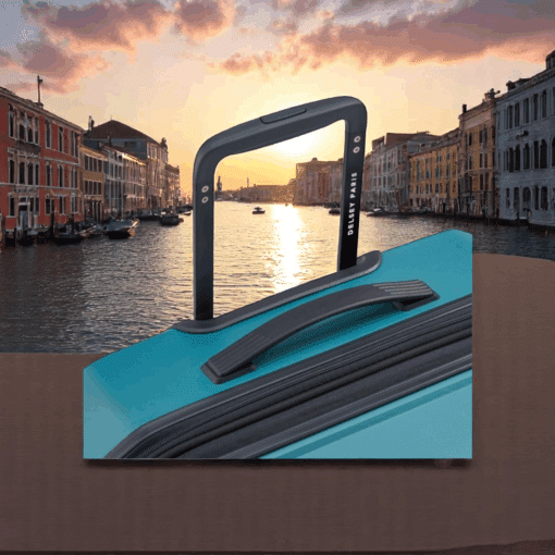 Delsey Anvers Βαλίτσα Μεγάλη 75.5cm Expandable Teal Blue