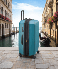 Delsey Anvers Βαλίτσα Μεγάλη 75.5cm Expandable Teal Blue