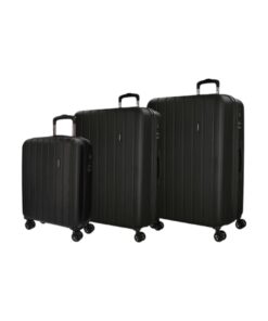 Movom Wood Σετ Βαλίτσες 55-65-75cm Μαύρες