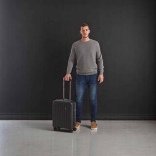 Movom Wood Σετ Βαλίτσες 55-65-75cm Μαύρες