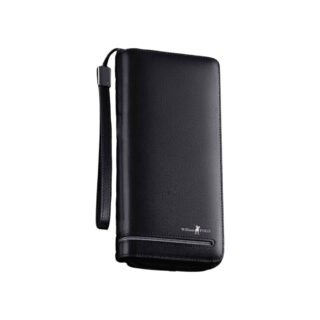 William Polo 195182 Δερμάτινο Ανδρικό Πορτοφόλι Μαύρο