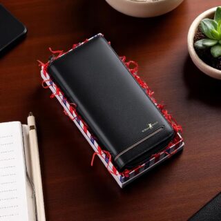 William Polo 195182 Δερμάτινο Ανδρικό Πορτοφόλι Μαύρο