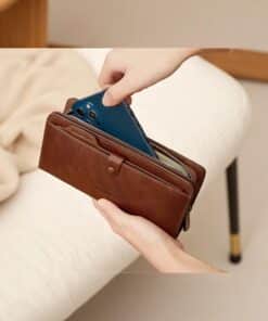 William Polo 218163 Καφέ Δερμάτινο Ανδρικό Πορτοφόλι