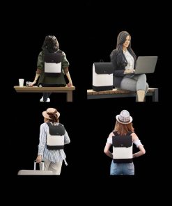 Lovevook UB1640 Μαύρο/Μπεζ Γυναικείο Σακίδιο Για Laptop 15.6”