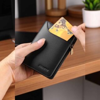 Δερμάτινο Ανδρικό πορτοφόλι William Polo 293 black