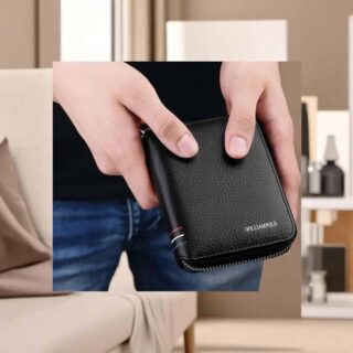 William Polo 236 Μαύρο Δερμάτινο Ανδρικό Πορτοφόλι