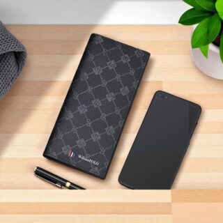 William Polo 221585 Μαύρο Ανδρικό Πορτοφόλι PVC