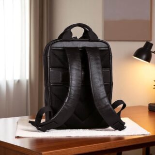 Camel Active Pine Δερμάτινο Σακίδιο L Μαύρο