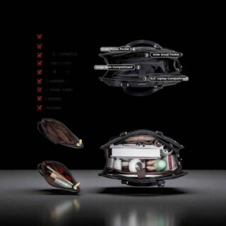 Lovevook WB2033 Μαύρη Γυναικεία Τσάντα Φαγητού & Laptop 15.6”