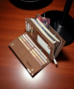 Δερμάτινο Ανδρικό Πορτοφόλι William Polo 221616 Καφέ