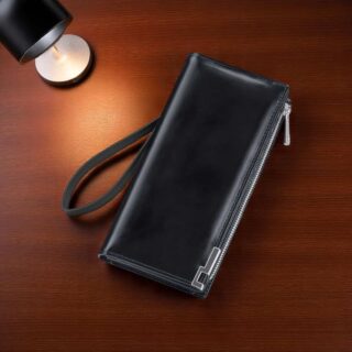 William Polo 221616 Μαύρο Ανδρικό Δερμάτινο Πορτοφόλι