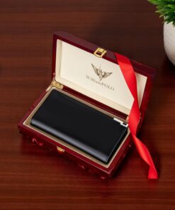 William Polo 221616 Μαύρο Ανδρικό Δερμάτινο Πορτοφόλι