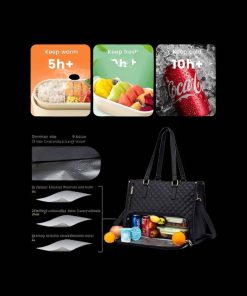 Lovevook WB2033 Μαύρη Γυναικεία Τσάντα Φαγητού & Laptop 15.6”
