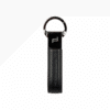 Porsche Design Keyring Loop Black Δερμάτινο Μπρελόκ 3.2x10.5x0.7cm