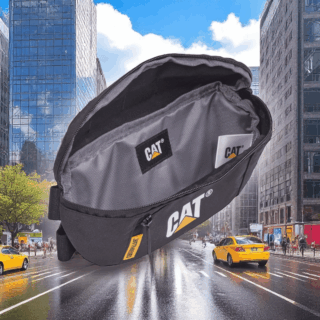 Caterpillar 84725-84 Τσαντάκι Μέσης Μαύρο