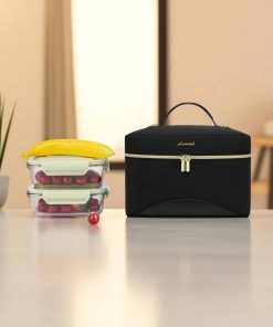 Lovevook UB3225 Ισοθερμική Τσάντα Lunch Bag Μαύρη