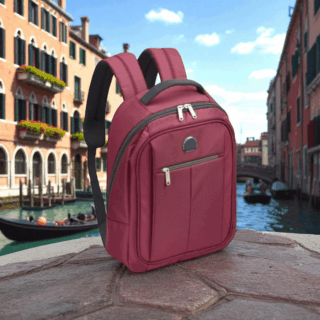Delsey Pin Up 6 Burgundy Σακίδιο Πλάτης