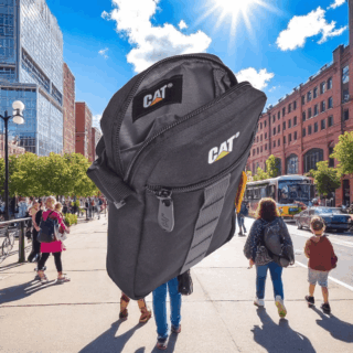 Caterpillar 84726-84 Τσαντάκι Ώμου Μαύρο