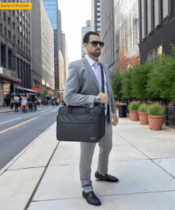 Ytonet 1085 Μαύρος Υφασμάτινος Χαρτοφύλακας 18” Laptop 29.5L