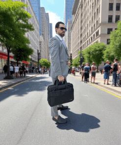 Ytonet 1085 Μαύρος Υφασμάτινος Χαρτοφύλακας 18” Laptop 29.5L